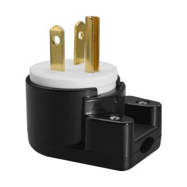 Strhowill Right Angle Nema 5-20P Plug - 20A Right Angle Power Plug 125V, UL Listed 90° 3-Prong Male AC Connector for Data Center Racks, Industrial Equipment & Heavy Duty DIY (USA Standard)