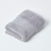 HOMESCAPES Luxury Grey Soft 100% Supima Cotton Hand Towel Zero