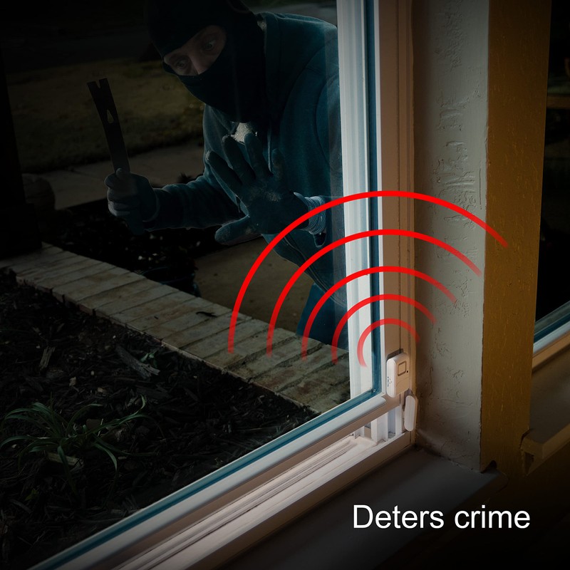 GE Personal Security Window and Door Alarm, 6 Pack, DIY