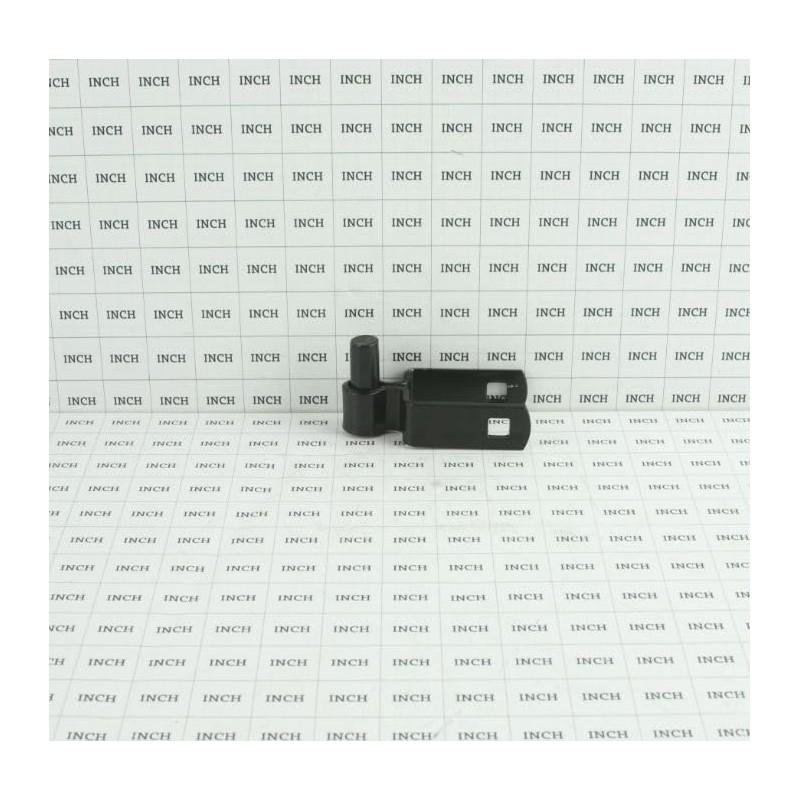 1 1/2" Square Male Black Hinge Pair 5/8" Pintle (Pack