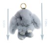Sqzrpomddy Keychain, Keychain, Cute, Rabbit, Fluffy, Keyring, Bag Hanging Decoration,