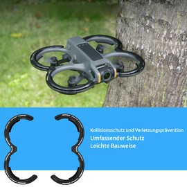 COZERI Avatar 2 Propeller Protection, Protective Case for DJI Avata 2, Bumper Guard, Protective Case for Anti-Collision, Shockproof Prop Protector for DJI Avata 2 Accessories, Safety for Drone Flight
