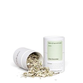 Cleansing Non-Toxic Incense | Scent: Oro | Natural Alternative to Incense Sticks | Organic Sage, Wildharvested Sweetgrass, Sustainable Copal | 100% All-Natural Ingredients | Made in USA