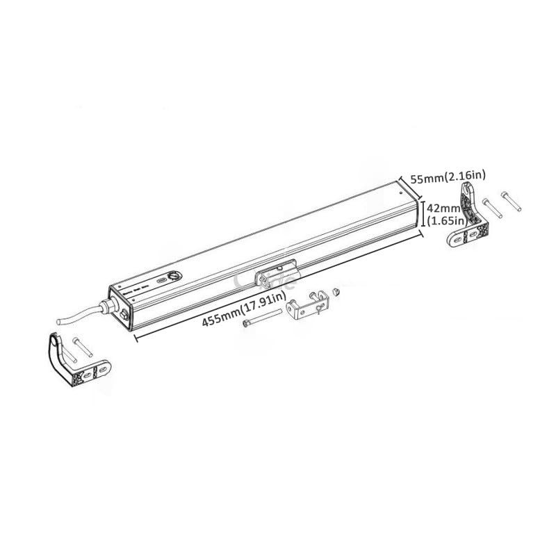 Olideauto Electric Window Closer,DC24V Input Voltage AC110V Motorized Window Actuator
