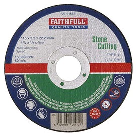 Faithfull FAI1153S Stone Cutting Disc 115mm x 3.2 x 22.23