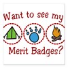 CafePress Merit Badges Square Car Magnet 3 X 3 Square