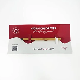 Scratch Lover - The New Infinity Pencil - Perpetual Tip Pencil up to 20000 m Writing - for Writing and Drawing, 200 Normal HB Pencils (Bamboo)