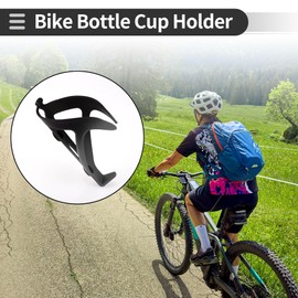 Motoforti Bike Bottle Bicycle Drinks Cup Holder Cage Rack Lightweight Durable Resin Plastic for MTB Road Mountain Bike Black Gray Graduated Color