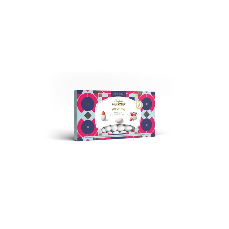 Confetti Maxtris Ciocomandorla gusto Yogurt ai Frutti di Bosco, scatola