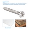 sourcing map Phillips Hex Washer Self Tapping Screws, M6 x