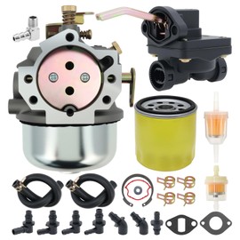 52-053-09 Carburetor Fit for Kohler Magnum M18 M20 KT17 KT18 KT19 MV18 MV20 K-Twin Engines Carb Replace 52-053-18 52-053-28 with Fuel Pump Oil Filter