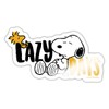 Spreadshirt Peanuts Snoopy Lazy Days Chilling Stickers, 10 x 10