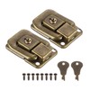 PATIKIL Suitcase Lock Hasp 1.6" x 1.10",2Pcs Iron Toggle Catch
