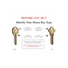 Classic Estate Keys Modern Design - KW1 House Key Blank