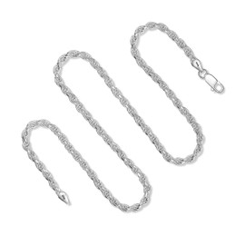 925 Sterling Silver 3.5MM Rope Chain 20