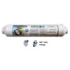 Inline Granulated Activated Carbon Filter 10" with 3/8" Adapters