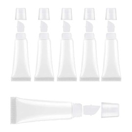 8ml Lip Gloss Tubes 6PCS, Refillable Leakproof Cosmetic Containers, Travel-Friendly Transparent Lipgloss Containers for DIY Beauty, Makeup & Skincare
