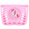 POPETPOP Children Bike Basket Plastic Unicorn Pattern Front Handlebar Bicycle