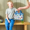 Tyrrell Katz Insulated Foldable Blue Kids Lunch Tote · Trucks