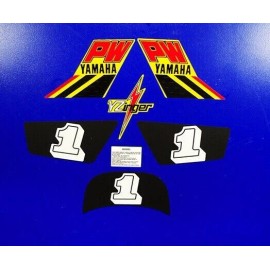 oracal 1984 Yamaha PW50 7pc graphics 84' YZinger adhesives decals stickers calcos MX