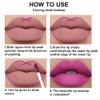 evpct 2Pcs Fuchsia Red Matte Lip Liner and Lipstick Combo