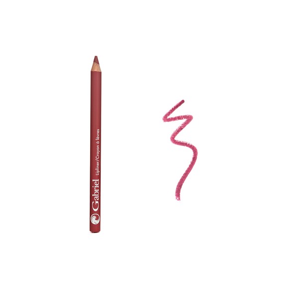Gabriel Cosmetics Classic Lip Liner (Berry - Pinkish Plum/Cool), Classic Lipliner, Natural, Paraben Free, Vegan, Gluten-free,Cruelty-free, Non GMO, High performance,long lasting, Infused with Jojoba Seed Oil and Aloe., 0.04 oz.