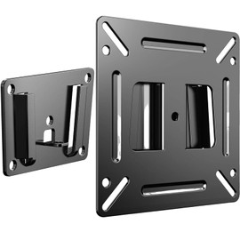 RV TV Mount Monitor Wall Mount Camper 14-24 Inch LED LCD Low Profile Flat Curved Screen TV or Computer, Small Fixed Monitor Bracket with Screw