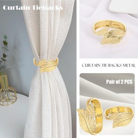 Curtain Tieback Curtain Holder Curtain Holder Rope Curtain Holder Children's Room Girls Magnets for Curtains Curtains Pack of 2 Gold