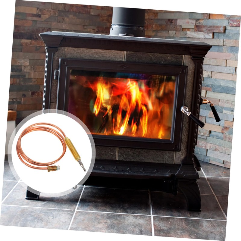 Mipcase Replacement Thermocouple Sensor for Fireplace Thermocouple with Overheat Protection