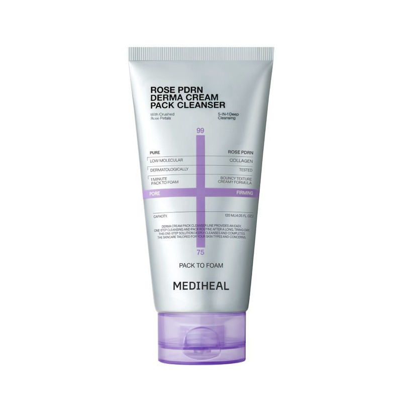 MEDIHEAL Derma Cream Pack Cleanser 120ml (Set/Single) (2 Options) -