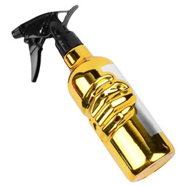 Healeved Hair Salon Spray Bottle Water Spray Hairstyling Spray Bottles Spray Bottle for Hair Salon Gardening Spray Bottle Mist Spray Bottle for Hair Barbershop Sprayer Golden Plastic