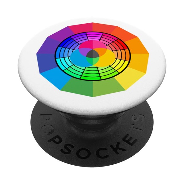 Humorous Color Wheel Palette, Artistic Crafts, Art Teacher PopSockets with