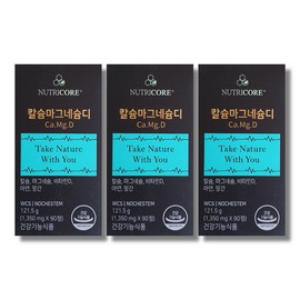 Nutricore Calcium Magnesium D 1350mg x 90 tablets 3 boxes / 뉴트리코어 칼슘마그네슘디 1350mg x 90정 3박스