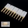 CBRIGHT 10 Pieces End Mill CNC Router Bits, 1/8 Inch