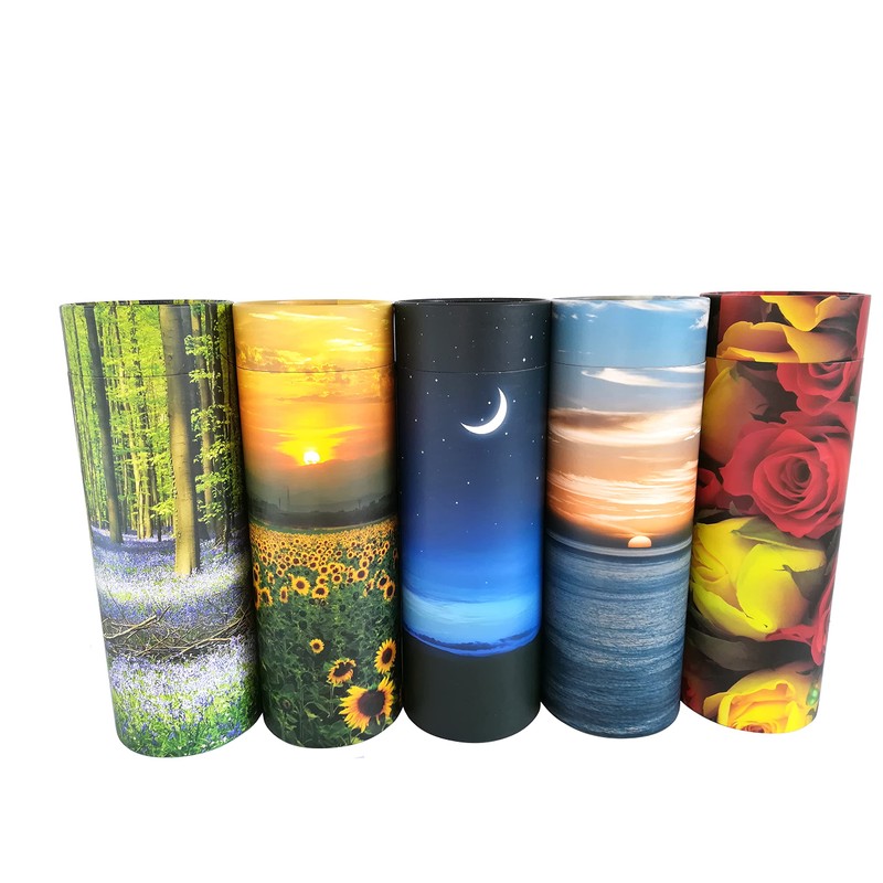 Ocean Sunset Scatter Tubes for Adult Ashes – Biodegradable Cardboard