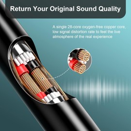 Sqrmekoko Replacement Cable Cord Compatible with SONY MDR-10R MDR-100ABN MDR-1A MDR-XB950bt MDR-1000X MDR-1ADAC Noise Cancelling Wireless Headsets