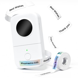 Phomemo D30 Label Printer, Portable Bluetooth Label Printer