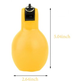 SAHENITEANA 2 Pack Hand Squeeze Whistles Trainer Whistle Portable Loud Sports Whistle Coaches Whistle for Basketball Football Hiking (Yellow and Violet