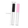 Beavorty 10pcs Lip Gloss Tubes Pink and Black Lids Portable