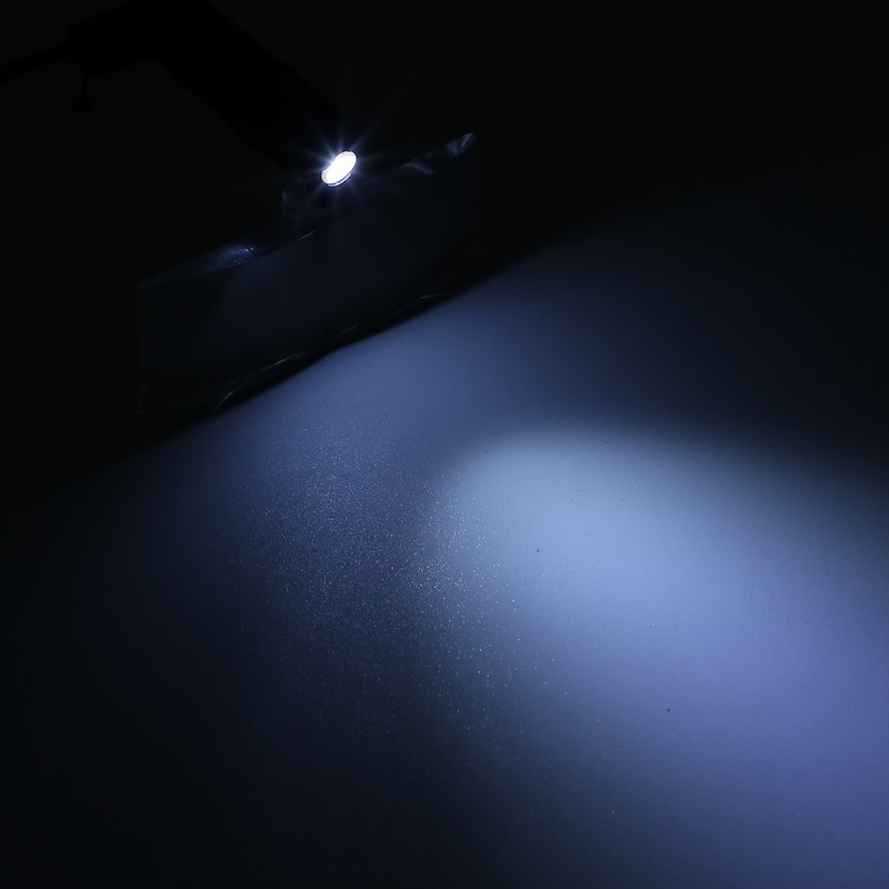 Eyeglasses Magnifier LED Light Hands Free Magnifying Glass for Watch