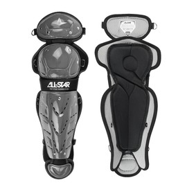 All-Star Top Star Series Leg Guards - Graphite, 13.5", Ages 9-12 - Baseball Accessories, Baseball Equipment Kit