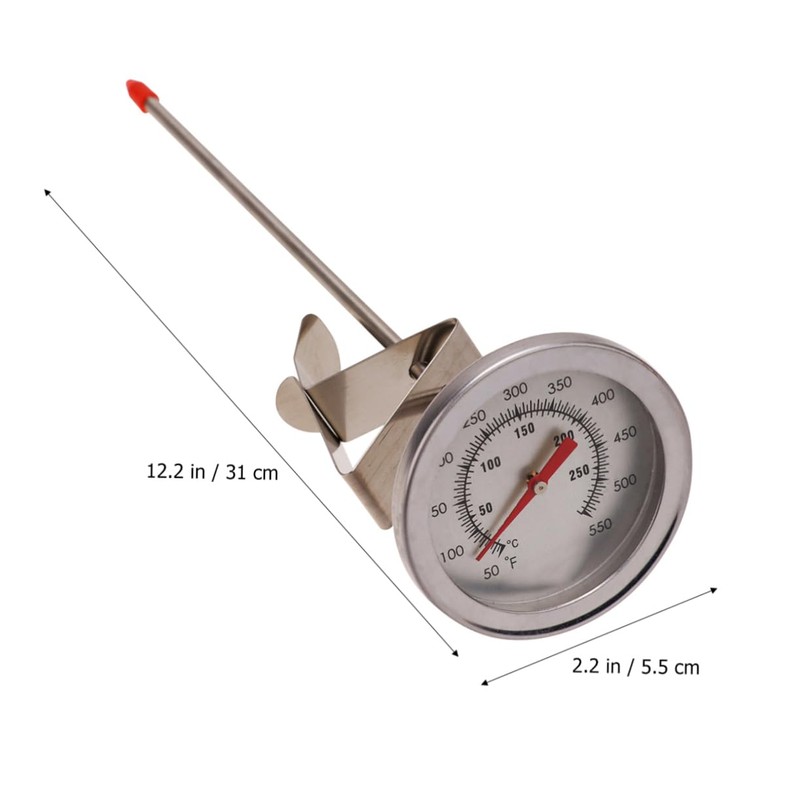 iplusmile 1pc Stainless Steel Dial Thermometer Barbecue Food Thermometer for