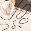SANNIX 100Pcs Ball Beads Chain, Metal Hanging Chains 4.72 Inch