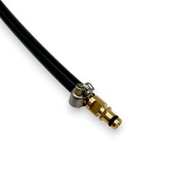 Hochdruck-Schlauch Reparatur-Set kompatibel mit Kärcher K2–K7 – Quick-Connect Anschluss aus Messing inkl. Schlauchschelle – zum Nachrüsten und Reparieren von HD-Schläuchen