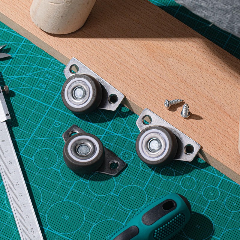 Datanly 20 Set Small Side Mount Caster Wheels 1.25 Inch