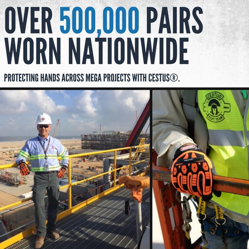 Cestus Handmax Pro, Heavy Duty Work Gloves, Level A6 Cut