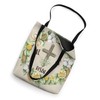 Citrus Flowers Christian Cross Easter Wreath He Is Risen Tote