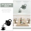 VILLCASE Resin Teapot Clock Mold for Wall - DIY Resin