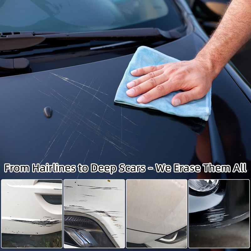 2Pcs Car Scratch Removal Wax,Erase Car Scratches Scratch Remover for