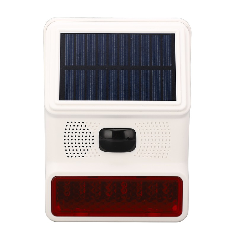 Solar Alarm Wireless DC 5V 433MHz 100dB Infrared Sensor IP65
